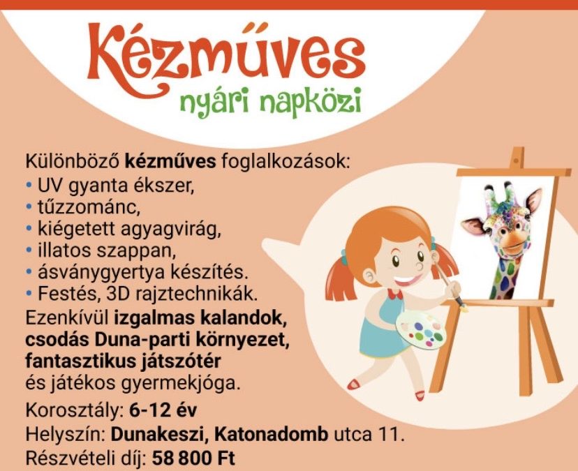 Kézműves – augusztus 3-7.