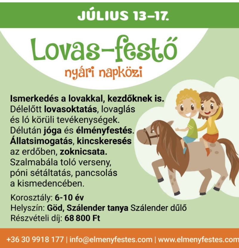 Lovas és festő tábor II.turnus