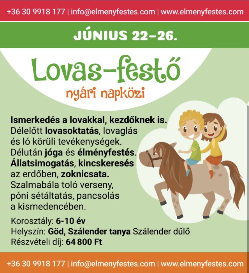 Lovas és festő tábor I.turnus
